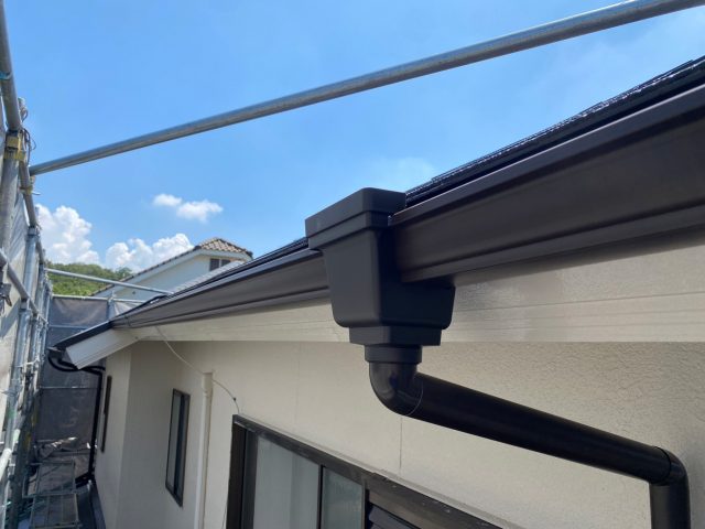 小野市の雨樋交換工事